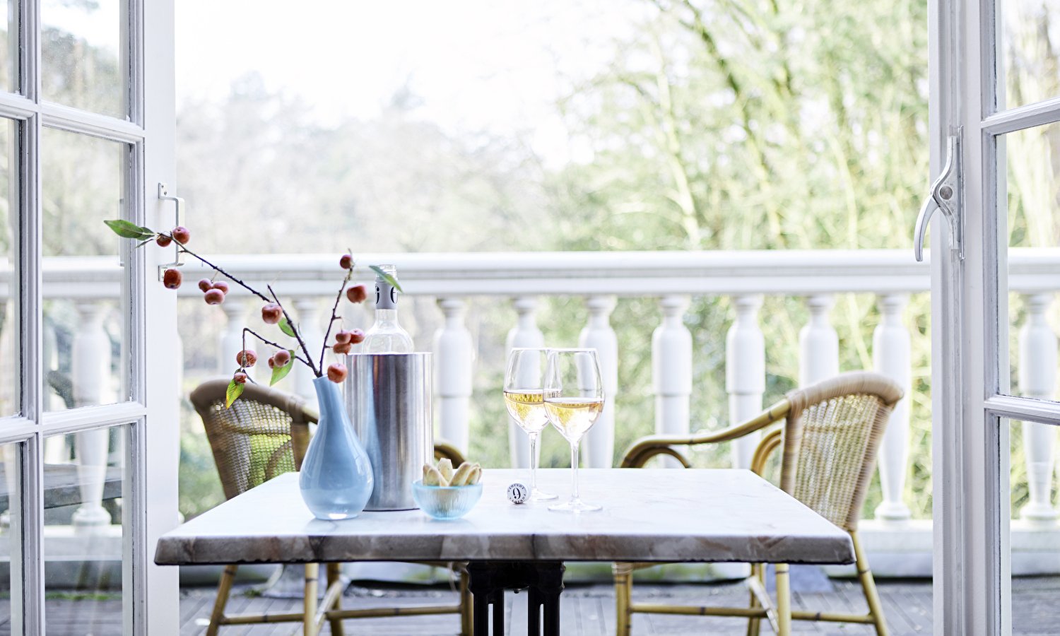 Balkon kasteel suite